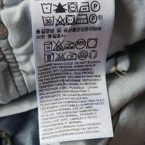 Men's Levis Blue Jeans Straight Leg 34 x 32 - Picture 9 of 10